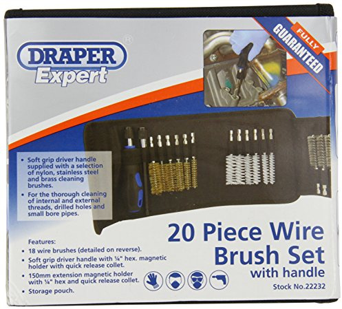 Draper Expert 22232 Drahtbürstenset (20 Teile)