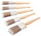 Fit For The Job 5 piece Diamond DIY Paint Brush Set For A Smooth Finish with Emulsion, Gloss and Satin Paints on Walls, Ceilings, Furniture, Wood & Metal - contains 2x 1, 2x 1.5, 1x 2 Brushes