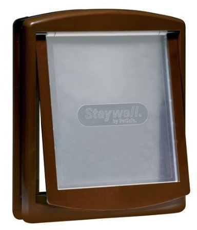 Osters STAYWELL 715, Hundetür / in Braun, für kleine Hunde