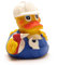 DUCKSHOP I Badeente Heimwerker I Quietscheente I L: 7,5 cm