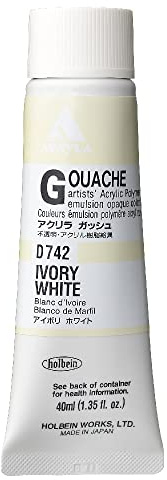 Holbein Acrylic Gouache 40 ml Ivory White