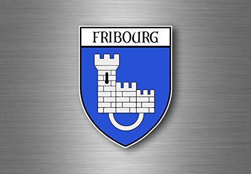 Aufkleber sticker autoaufkleber wappen schild flagge schweiz freiburg