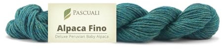 50 g Pascuali Alpaca Fino | Strickwolle aus 100% Alpakawolle, Farbe:Türkis grün 44