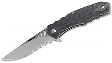 Columbia River Knife & Tool Taschenmesser Taschenmesser Ruger Follow-Through Compact Serrated, Schwarz, M, R1704