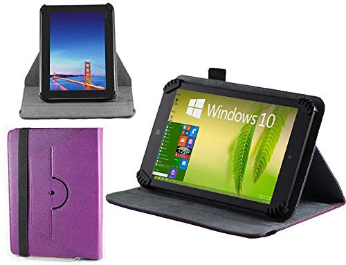 Navitech Étui en Cuir Violet Support Rotatif 360 Le ASUS ZenPad Z300M 10-inch Tablet