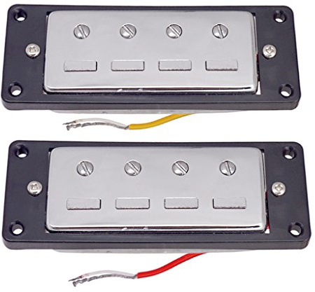de 2 pastillas mini para cuatro cuerdas de bajo eléctrico