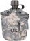 Tbest Botella de Agua Militar Cantimploras, Botella de Agua Camuflaje Portátil Cantina Militar Verde de Ejército con Fiambrera de Aluminio reemplazo para Acampar Senderismo Viaje Cam Cantina