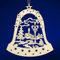 SIKORA BS-LS Traditionelle Filigrane Christbaumschmuck Holzanhänger aus nachhaltiger Herstellung - 28 Modelle wählbar, Modell:G1 Glocke Winterdorf H 9cm
