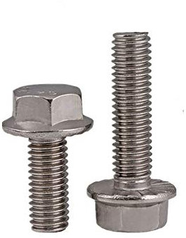 Vis à tête cylindrique à bride M10 en acier inoxydable