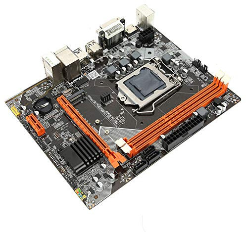 M-ATX M.2 A 1155-Motherboard für Desktop-Computer, VGA-HDMI-DVI-Motherboard mit Zwei Ausgängen PCI-EX1 USB2.0 SATA2.0-Festplatte M.2-Netzwerk RJ45-Motherboard mit Steckplätzen Netzwerkkarte für In-T