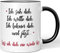 JUNIWORDS Tasse, Ich SAH Dich. Ich wollte Dich. Ich bekam Dich, und jetzt Lass ich Dich nie Wieder los!, Wähle Farbe, Schwarz