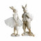 Loberon Hase 2er Set Perpignan, detailreich gestaltet, handbemalt, nostalgischer Charme, Ostern, Osterhase, Osterdekoration, Osterfigur, Polyresin, beige