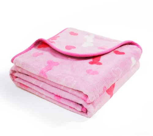 ALLISANDRO Hundedecke, Katzendecke extra weicher Flanell-Fleece-Haustierüberwurf für kleine, mittelgroße und große Haustier Hunde Katzen Pink, 200x160cm