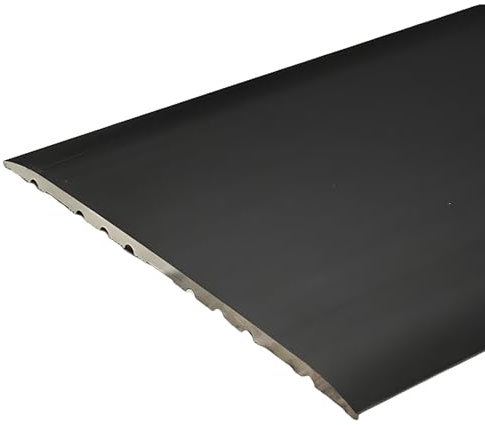 PROVISTON | Barre de seuil | Aluminium anodisé | 80 x 3,5 x 1000 mm | Bronze foncé | Autocollant | Barre de jonction | Barre recouvrement | 1 pièce