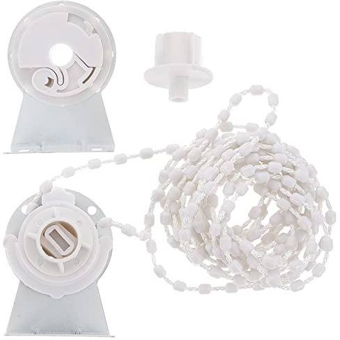 Homoyoyo Roller Blind Fittings, Roller Blind Clutch, Exterior Tube Roller Shade Clutch, 28mm Roller Blind Brackets for Replacement Spares Parts Repair Kit Complete with Plastic Brackets, Bead Chain