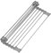 Rainsworth - Scolapiatti arrotolabile e salvaspazio, pieghevole, resistente al calore, per lavelli in acciaio inox, 43,5 x 28,5 cm, grigio