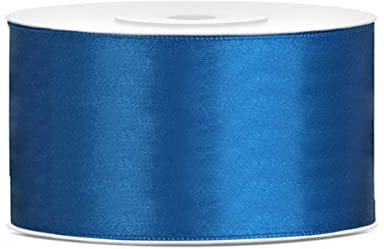 25 Meter Satinband Blau 50mm Schleifenband Blau satin ribbon blue Dekoband Blaues Geschenkband Hochzeit Geschenkverpackung blaue Schleife 5cm