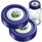 ZHANXUBIO Airtight Mason Jar Lids Built-In Stash Hygrometer Herb Curing Monitor Fits All Ball Wide Mouth & Regular Mouth Mason Jars Humidity Lid 2pcs (Regular Mouth Blue)