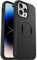 OtterBox OtterGrip Symmetry Hülle für iPhone 14 Pro Max für MagSafe, Sturzsichere, schützende Hülle mit eingebautem Griff, 3X getestet nach Militärstandard, Antimikrobieller Schutz, Schwarz