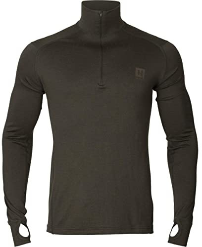 Härkila | Base All Season Half Zip | Professionelle Jagd Kleidung & Jagd Zubehör für Herren & Damen | Skandinavische Qualität Made to Last | Shadow Brown, M