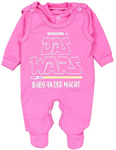 TupTam Unisex Baby Strampler Set Spruch Mamas & Papas Schatz, Farbe: Pink - DAS WARS, Größe: 68