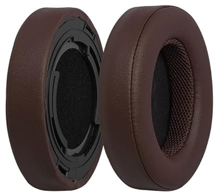 JOYSOG AONIC50 Earpads, Protein Leather Replacement Ear Pads Cushions for Shure AONIC50 Headphone Earpads with Buckle (Brown)
