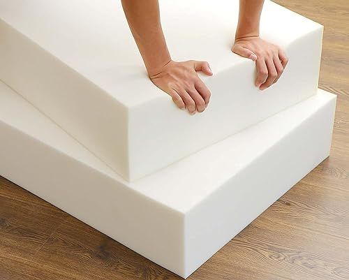 MOTTK Stuhlpolster Ersatz-Schaumstoff Hochdichtem Festem Schwamm,45D-Sofakissen Ersatz-Schaumstoff für Fenstersitze Sitzkissen Stuhlkissen (10cm dick,100x50cm)