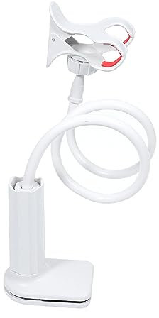 HEMOTON Handy-Holder Clip-Design Aus Kunststoff Praktischer Ständer Für Telefon Geeignet Für Home-Office Und Reisen Weiß
