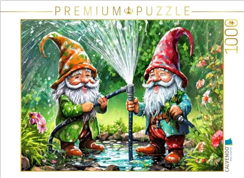 Puzzle · Wasserschlacht im Wichtelland | Wichtelwelten · Ein Jahr im Verborgenen · 1000 Teile · Lege-Größe 64 × 48 cm · CALVENDO Puzzle