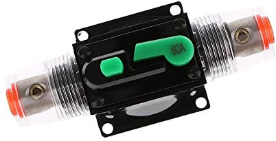 Automatischer Schalter Inline-Schutzschalter mit manueller Rückstellung, Autoradio for Audiosicherung, 12 V/24 V/32 V, 100 A, 80 A, 60 A, 15 A, 10 A (Color : Multicolore)