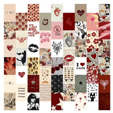 Generic Y2K-Poster, Motiv: Downtown Girl Room Decor Y2k, Wand-Collage-Set, 50 Stück, Innenstadt-Mädchen, Wandkunstdrucke, ästhetische Poster, 10,2 x 15,2 cm