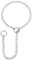Eigso Unisex Herz O-Ring Kette Lariat Y Halskette für Frauen Männer Punk Rock Gothic Handmade Kette Choker für Frau Mann
