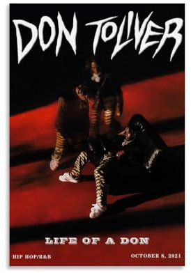 Don Toliver Poster Life Of A Don Album Cover Posters Poster Dekorative Malerei Leinwand Wandkunst Wohnzimmer Poster Schlafzimmer Malerei,Wandkunst Bilddruck Moderne Familienzimmer Dekor 12x18inch(30x4