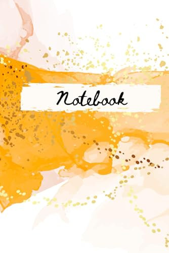 Orange Abstract Design Notebook