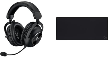 Logitech G PRO X 2 LIGHTSPEED Wireless Gaming Headset, Detachable Boom Mic, 50mm Graphene Drivers & G840 Extra Large Gaming Mouse Pad, Optimised for Gaming Sensors