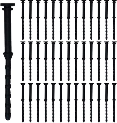 Xiatiaosann Rubber Computer Cooling Fans Mount Screw, 65mm/2.56inch CPU Fan Mounting Pin Rivet Reducing Noise Anti-Vibration Soft Rubber Screws (40 Pack)