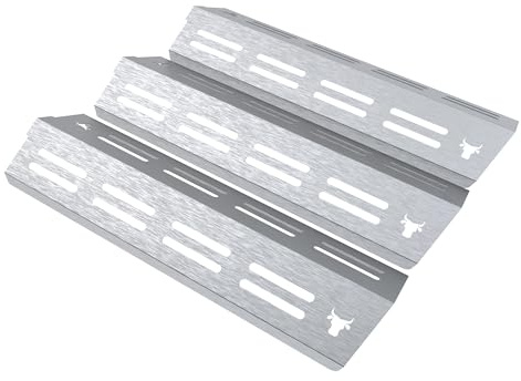 tuning-art Brennerabdeckung kompatibel mit Enders Colorado 4 | 3-teilig 100% passgenau V2A Edelstahl Gasgrill | Brennerschutz