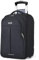 Lekespring Sacoche pour ordinateur portable à roulettes - Étanche - Paroi souple - Avec roulettes - Pour le travail, les voyages et les affaires, Noir , m