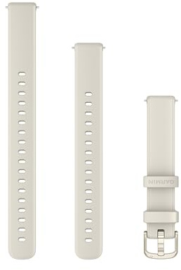 Garmin Lily 2 watch band, Silicone, Cream | Official Garmin watch band, fits Lily 2 only, ideal for daily wear, sports & daily wear, sweat resistant