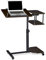 AYCDL Überbetttisch mit Stauraum, Sofa, Laptop, Notebook, Schreibtisch, Winkel- und höhenverstellbar, Rollständer, kippbare Tischplatte, mobiler Wagen mit Rädern, Büro, Heimcom,Black