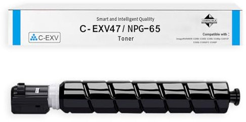 Amla Toner Kompatibel mit Canon C-EXV47 Toner Cyan EXV47 Cyan Toner 8517B002 für Canon imageRunner Advance iR C350i C250i C255i C350P C355i C355iFC C355P C351iF C350