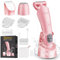 Hatteker Rasoio Elettrico Donna 3 en 1 Rasoio Parti Intime IPX7 Impermeabile Depilatore Corpo Donna LED Display (rosa)