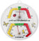 Lantelme Kinderzimmer Thermometer und Hygrometer Kombigerät Temperatur 0°C bis 40°C | Luftfeuchte 10% bis 100% Analog | Kinder Zimmer Thermohygrometer Durchmesser 11,5cm | Für Raumklima und Kindeswohl