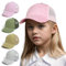 YANWANG Baby Baseballkappe Atmungsaktiv Einstellbare Kleinkind Sonnenhut Dinosaurier Solide Farbe Mützen für Kinder Jungen Mädchen(Pink，L)