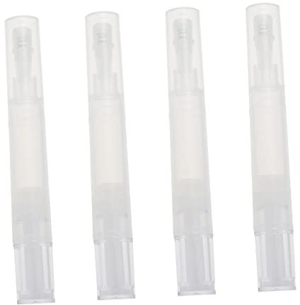 Leere Nagelölstifte 4 Stück-Pack 4ml aus ABS, Wiederverwendbar mit Pinsel