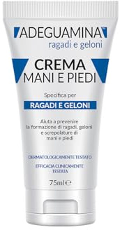 Adeguamina, Crema Ragadi e Geloni Mani e Piedi, 75ml | Trattamento per Ragadi e Geloni, Formula Idratante e Riparatrice, Dermatologicamente Testata, Assorbimento Rapido