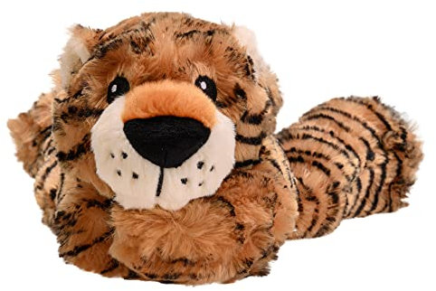 welliebellies® Wärmekuscheltier | groß | Tiger | herausnehmbare Bio-Hirse-Füllung | im Ofen oder in der Mikrowelle erwärmen | bis zu 90 min Wärme