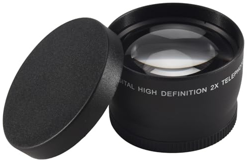 Wrtysully 58Mm 2X Teleobjektiv Tele Konverter für 18-55Mm