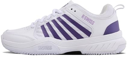 K-Swiss Womens Court Express 2 Tennis Shoe, White Purple Haze Neon Lavender, 5 UK