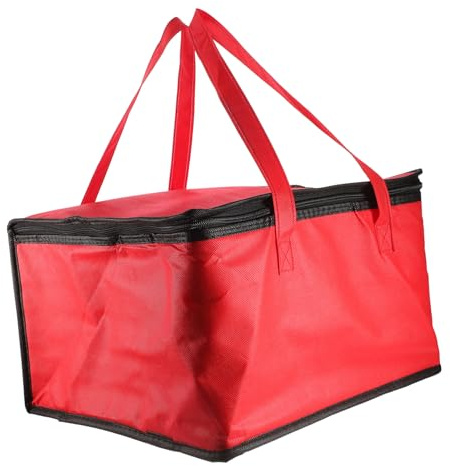 Gogogmee Isolierte Tragbare Aluminiumfolie aus Lebensmitteltasche und Henkel Vliesstoff Lunchbag Leicht zu Reinigen für Outdoor Reisen und Picknick